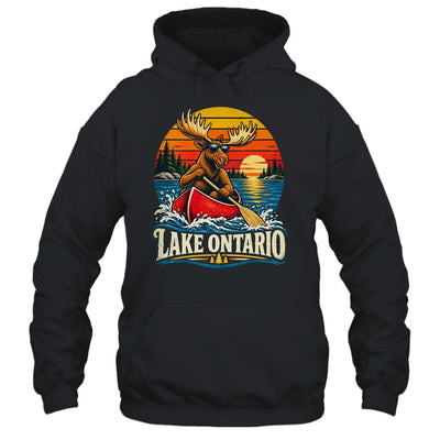 Lake Ontario Moose Canoe Vintage Outdoor Hiking Camping Shirt & Tank Top | siriusteestore