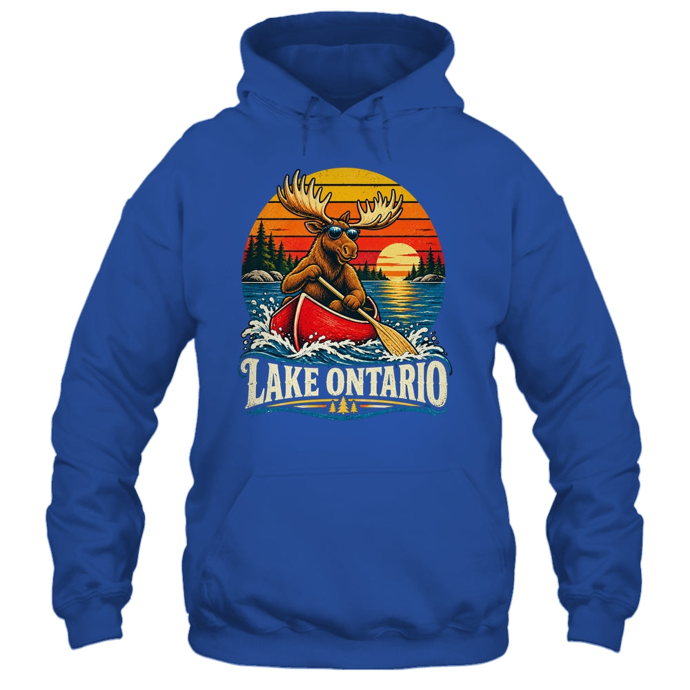 Lake Ontario Moose Canoe Vintage Outdoor Hiking Camping Shirt & Tank Top | siriusteestore