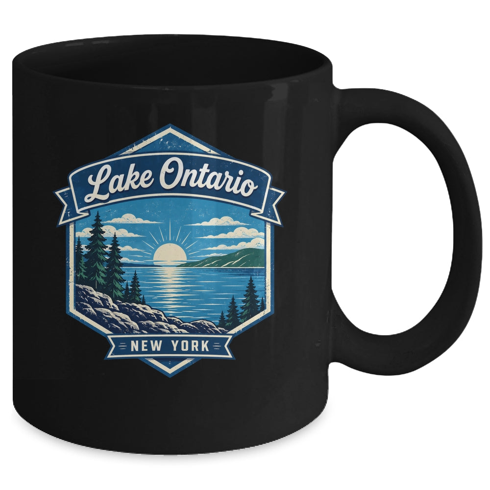 Lake Ontario New York Vintage Nature Scenic Outdoor Travel Mug | siriusteestore