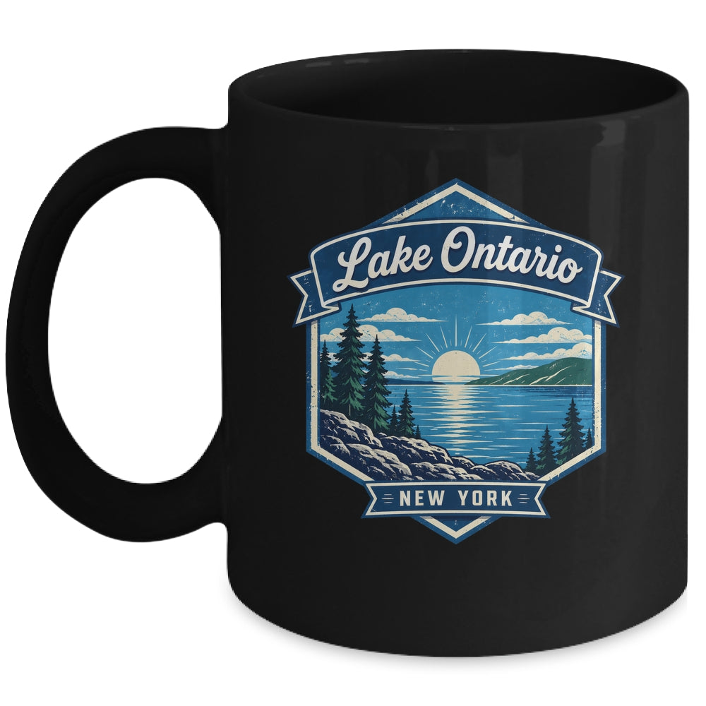 Lake Ontario New York Vintage Nature Scenic Outdoor Travel Mug | siriusteestore