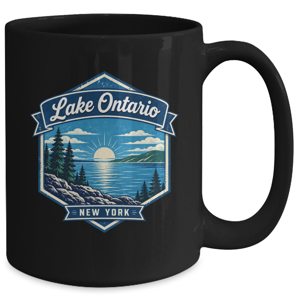 Lake Ontario New York Vintage Nature Scenic Outdoor Travel Mug | siriusteestore