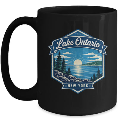 Lake Ontario New York Vintage Nature Scenic Outdoor Travel Mug | siriusteestore