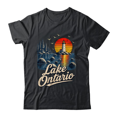 Lake Ontario Retro Sunset Vintage Lakes Travel Nature Lovers Shirt & Tank Top | siriusteestore
