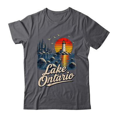 Lake Ontario Retro Sunset Vintage Lakes Travel Nature Lovers Shirt & Tank Top | siriusteestore
