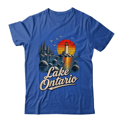 Lake Ontario Retro Sunset Vintage Lakes Travel Nature Lovers Shirt & Tank Top | siriusteestore