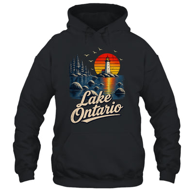 Lake Ontario Retro Sunset Vintage Lakes Travel Nature Lovers Shirt & Tank Top | siriusteestore