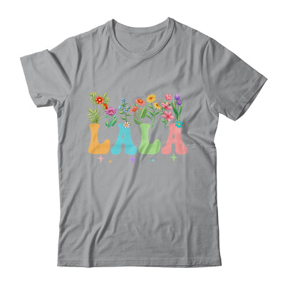 Lala Women Wildflower Floral Design Lala Mothers Day Shirt & Tank Top | siriusteestore