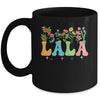 Lala Women Wildflower Floral Design Lala Mothers Day Mug | siriusteestore
