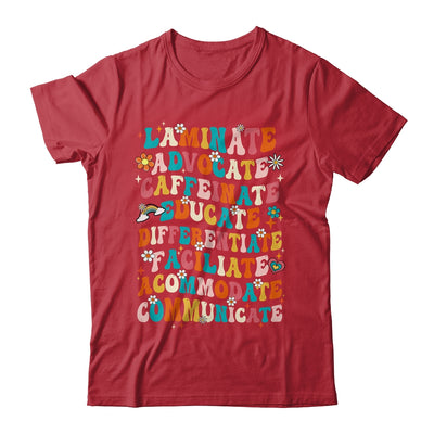 Laminate Advocate Caffeinate Educate SPED Special Education Shirt & Hoodie | siriusteestore