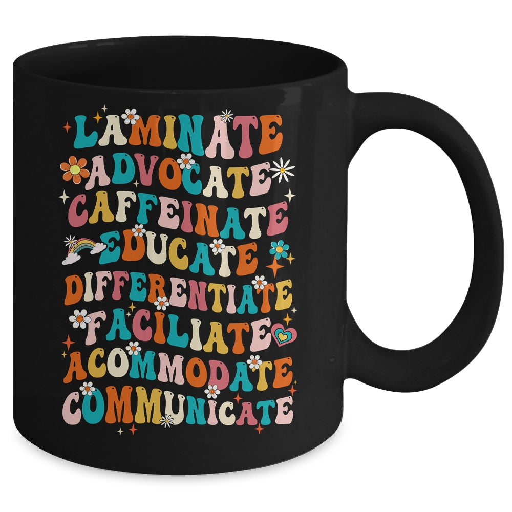 Laminate Advocate Caffeinate Educate SPED Special Education Mug | siriusteestore