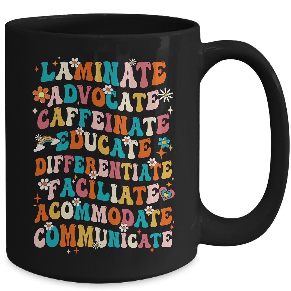 Laminate Advocate Caffeinate Educate SPED Special Education Mug | siriusteestore