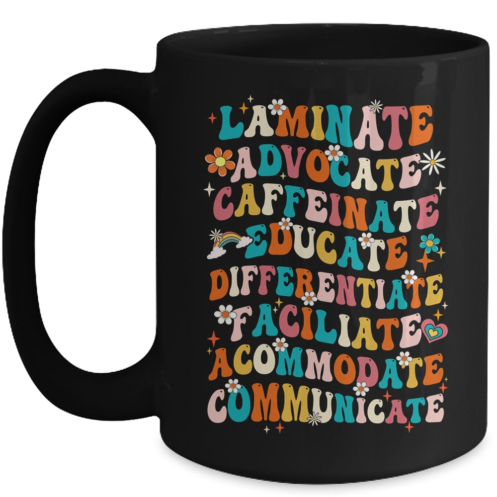 Laminate Advocate Caffeinate Educate SPED Special Education Mug | siriusteestore