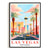 Las Vegas Art Print Poster Colorful City Skyline Nevada Travel Souvenir Wall Art Landscape Painting Ideal Gift For Home Living Room Office Bedroom Decor Unframed | siriusteestore