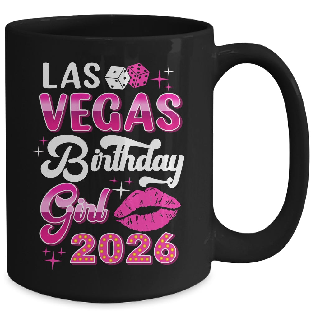 Las Vegas Girls Trip 2026 Cruise Trip Matching Birthday Girl Mug | siriusteestore
