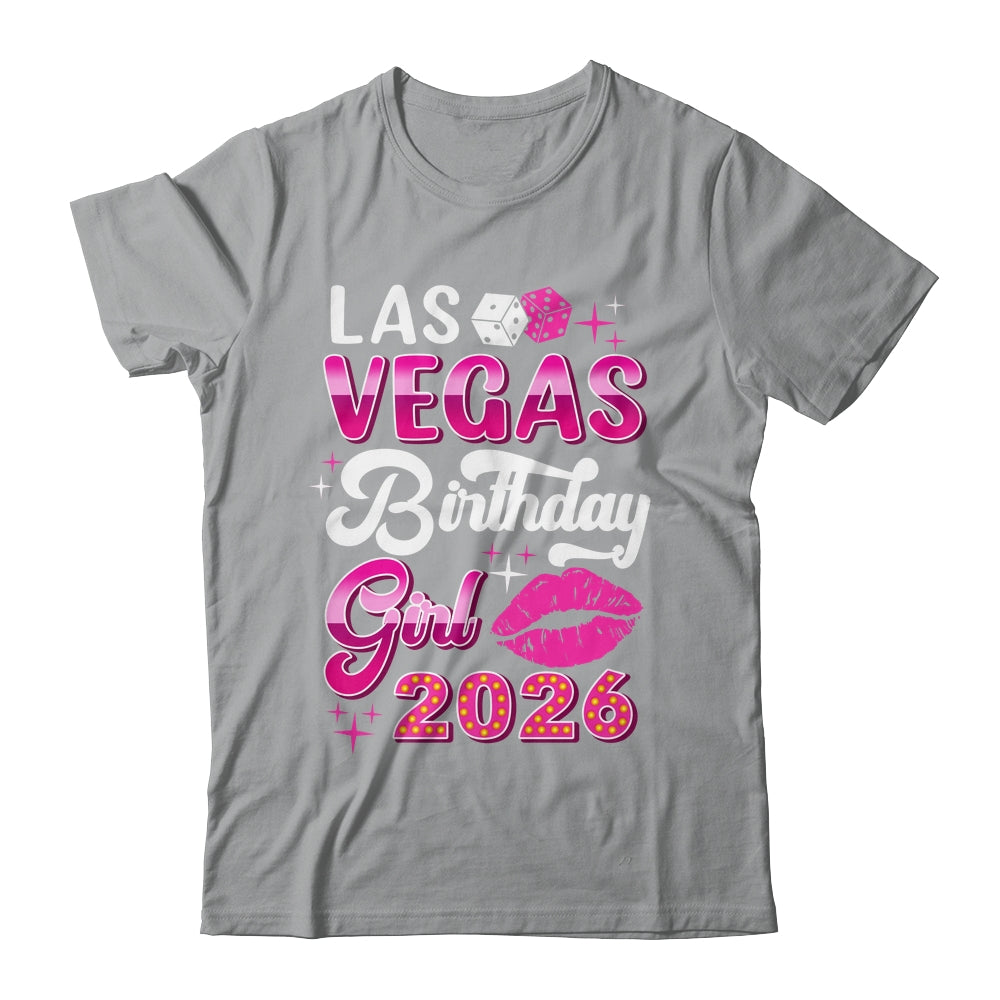Las Vegas Girls Trip 2026 Cruise Trip Matching Birthday Girl Shirt & Tank Top | siriusteestore