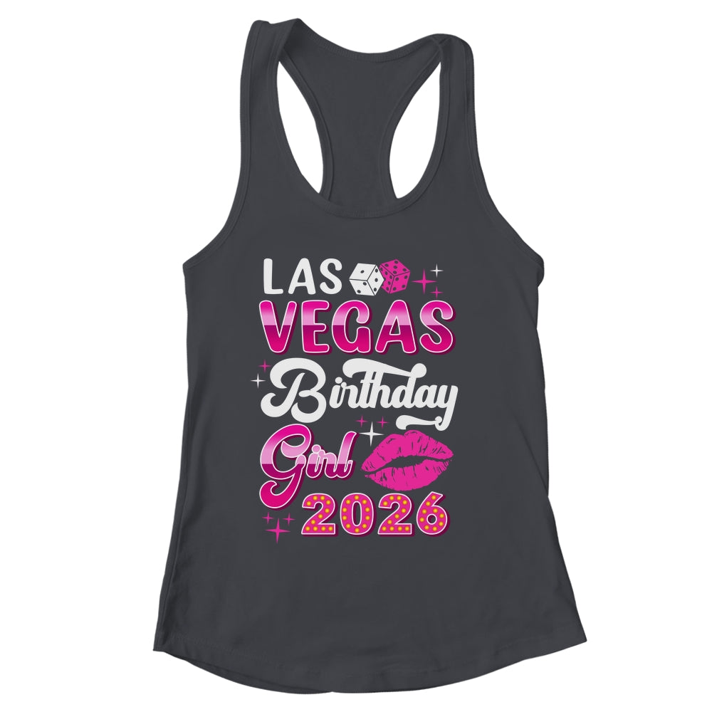 Las Vegas Girls Trip 2026 Cruise Trip Matching Birthday Girl Shirt & Tank Top | siriusteestore