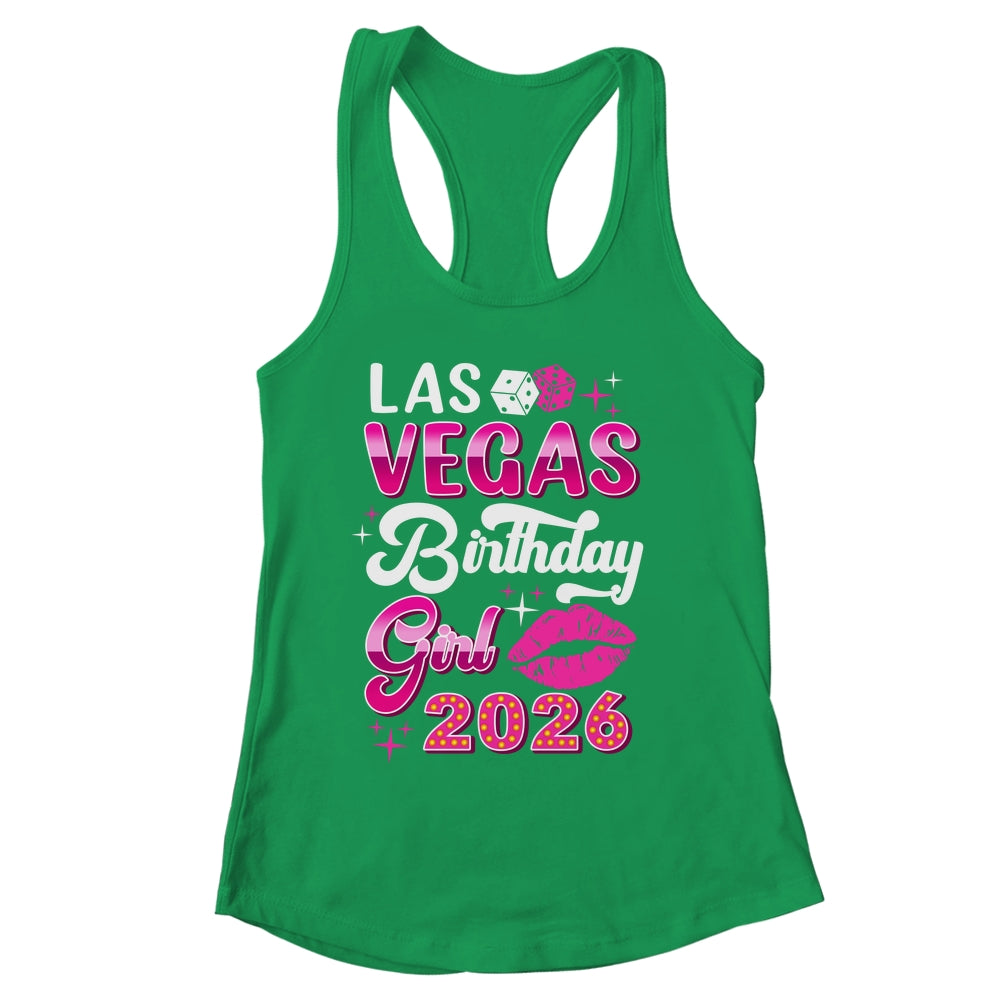 Las Vegas Girls Trip 2026 Cruise Trip Matching Birthday Girl Shirt & Tank Top | siriusteestore