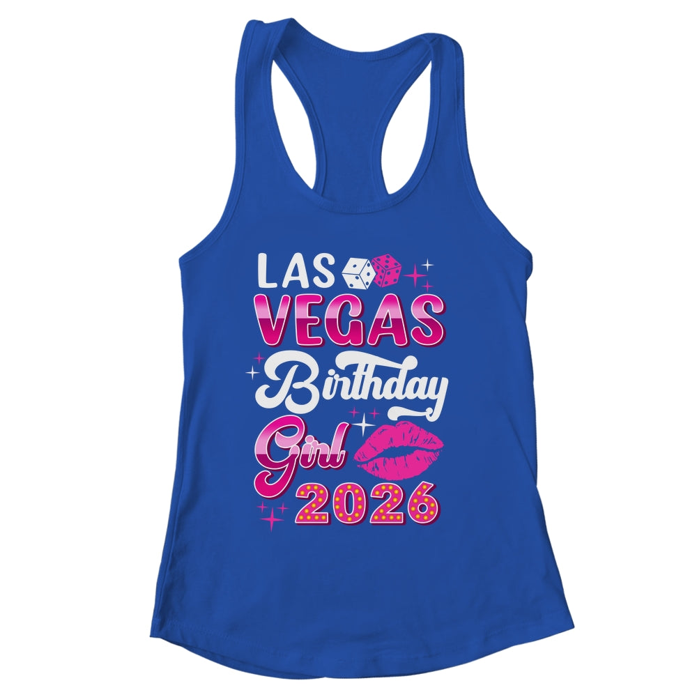 Las Vegas Girls Trip 2026 Cruise Trip Matching Birthday Girl Shirt & Tank Top | siriusteestore