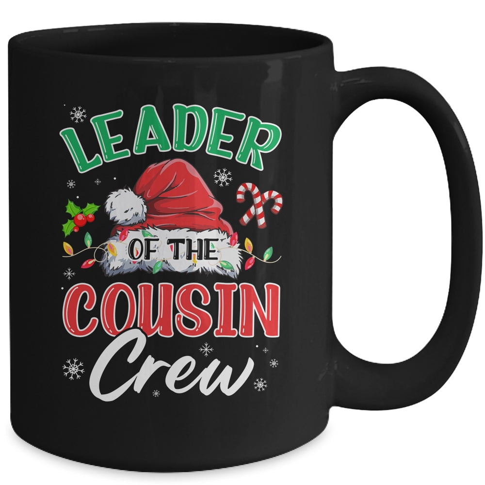 Leader Of The Cousin Crew Christmas Family Matching Xmas Mug | siriusteestore