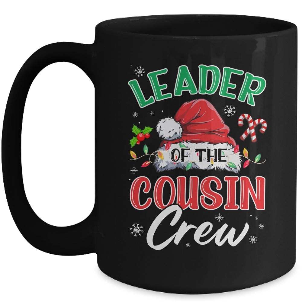 Leader Of The Cousin Crew Christmas Family Matching Xmas Mug | siriusteestore