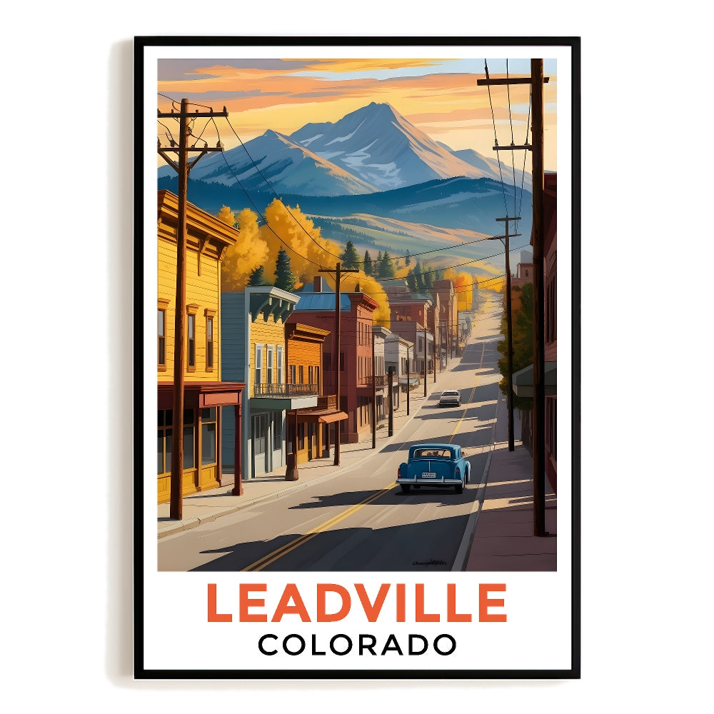 Leadville Colorado Art Poster Nature Lovers Vintage Style Landscape Print Ideal Travel Wall Art Picture Ideal For Home Decor Office Living Room Bedroom Decor Unframed | siriusteestore