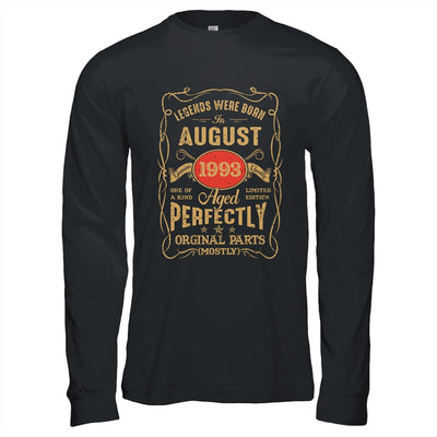 Legends Born In August 1993 30 Years Old 30th Birthday Shirt & Hoodie | siriusteestore