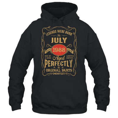 Legends Born In July 1988 35 Years Old 35th Birthday Shirt & Hoodie | siriusteestore