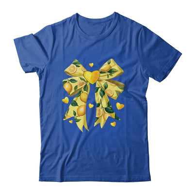Lemon Fruit Coquette Bow For Women Girls Summer Vacation Shirt & Tank Top | siriusteestore