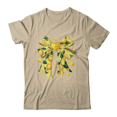 Lemon Fruit Coquette Bow For Women Girls Summer Vacation Shirt & Tank Top | siriusteestore
