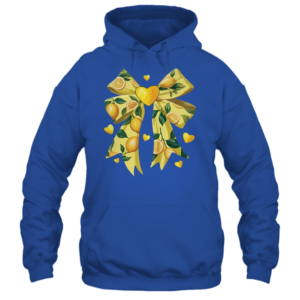 Lemon Fruit Coquette Bow For Women Girls Summer Vacation Shirt & Tank Top | siriusteestore