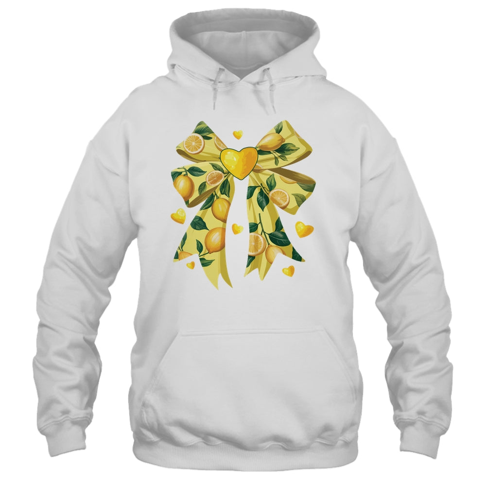 Lemon Fruit Coquette Bow For Women Girls Summer Vacation Shirt & Tank Top | siriusteestore