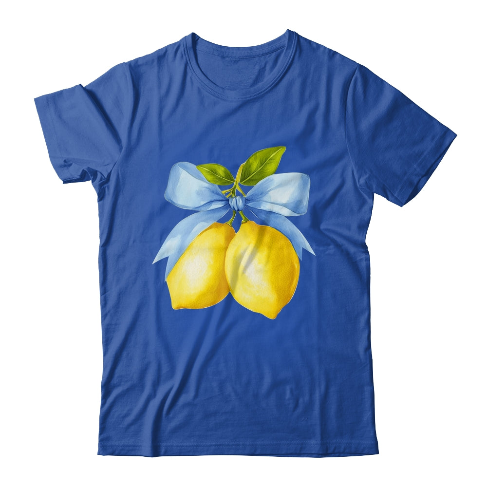 Lemon Graphic For Women Girls Fruit Coquette Bow Summer Shirt & Tank Top | siriusteestore