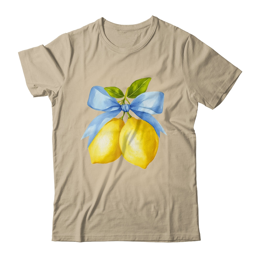 Lemon Graphic For Women Girls Fruit Coquette Bow Summer Shirt & Tank Top | siriusteestore