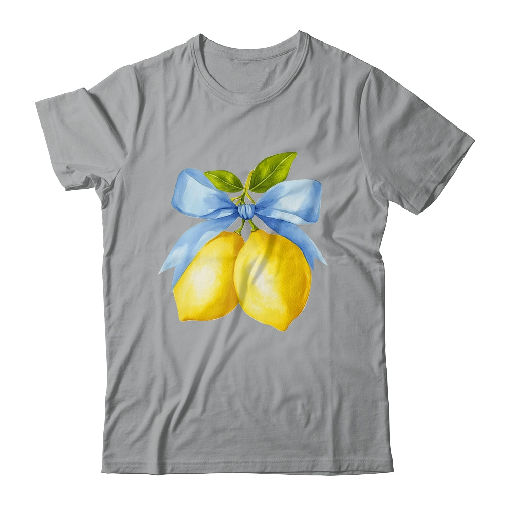Lemon Graphic For Women Girls Fruit Coquette Bow Summer Shirt & Tank Top | siriusteestore