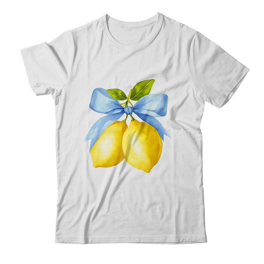 Lemon Graphic For Women Girls Fruit Coquette Bow Summer Shirt & Tank Top | siriusteestore