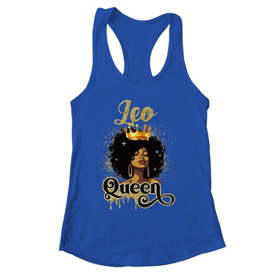 Leo Queen Birthday Afro Girls Black Zodiac Birthday Shirt & Tank Top | siriusteestore