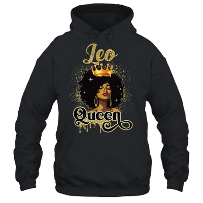 Leo Queen Birthday Afro Girls Black Zodiac Birthday Shirt & Tank Top | siriusteestore