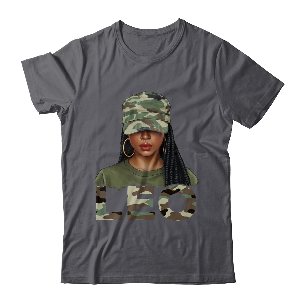 Leo Queen Camouflage Black Woman Cap Camo Zodiac Sign Women Shirt & Tank Top | siriusteestore