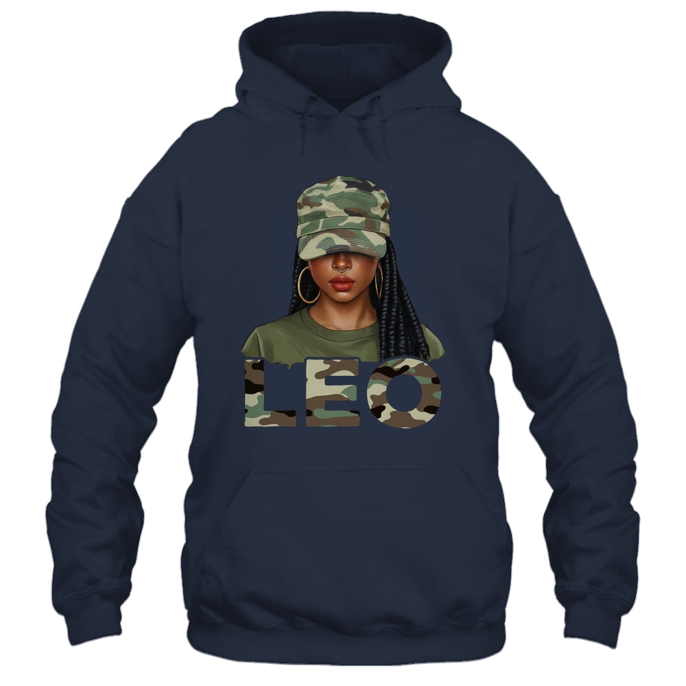Leo Queen Camouflage Black Woman Cap Camo Zodiac Sign Women Shirt & Tank Top | siriusteestore