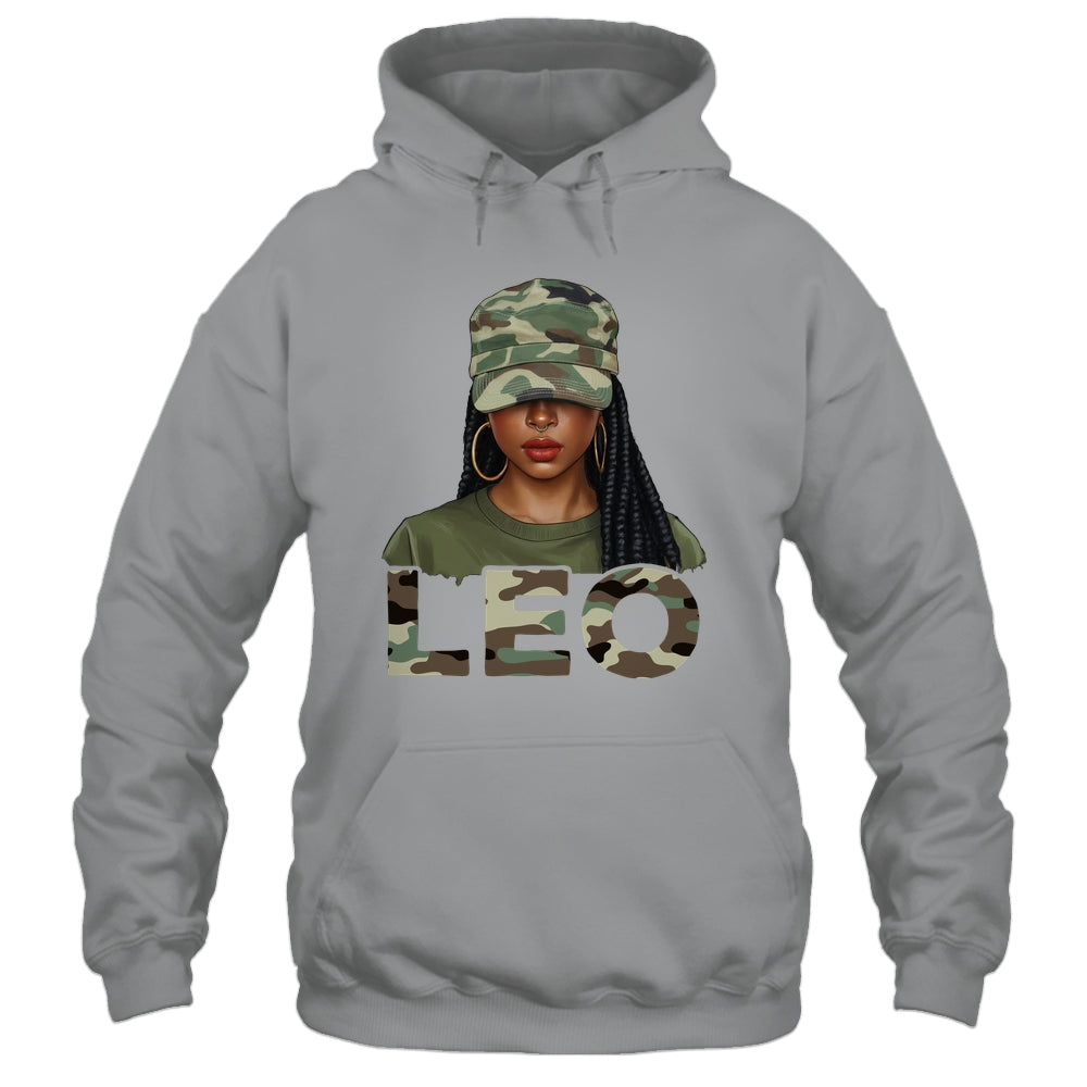 Leo Queen Camouflage Black Woman Cap Camo Zodiac Sign Women Shirt & Tank Top | siriusteestore