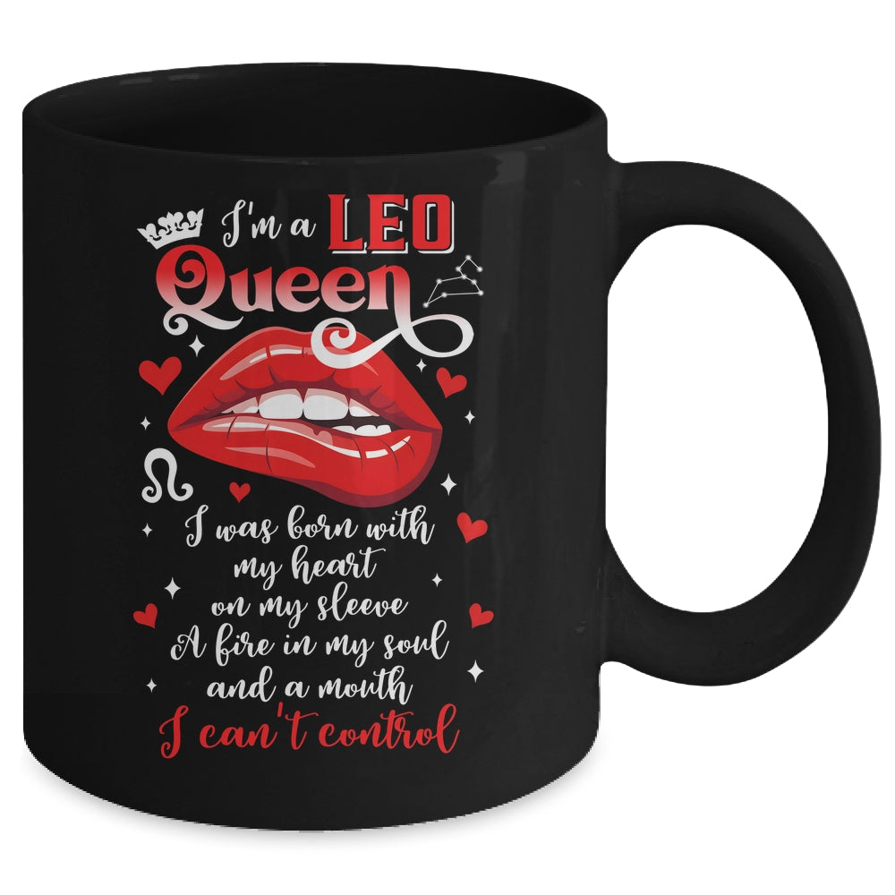 Leo Queen I'm Stronger July August Birthday Leo Zodiac Women Mug | siriusteestore