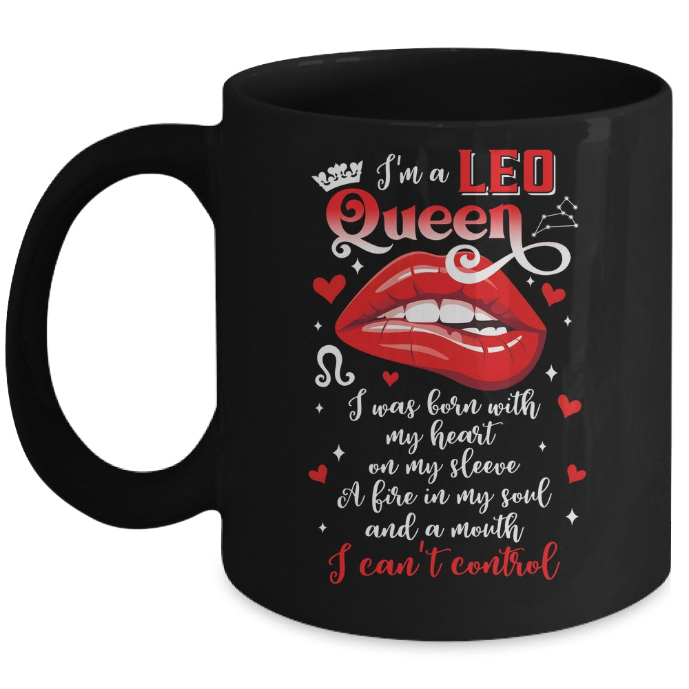 Leo Queen I'm Stronger July August Birthday Leo Zodiac Women Mug | siriusteestore