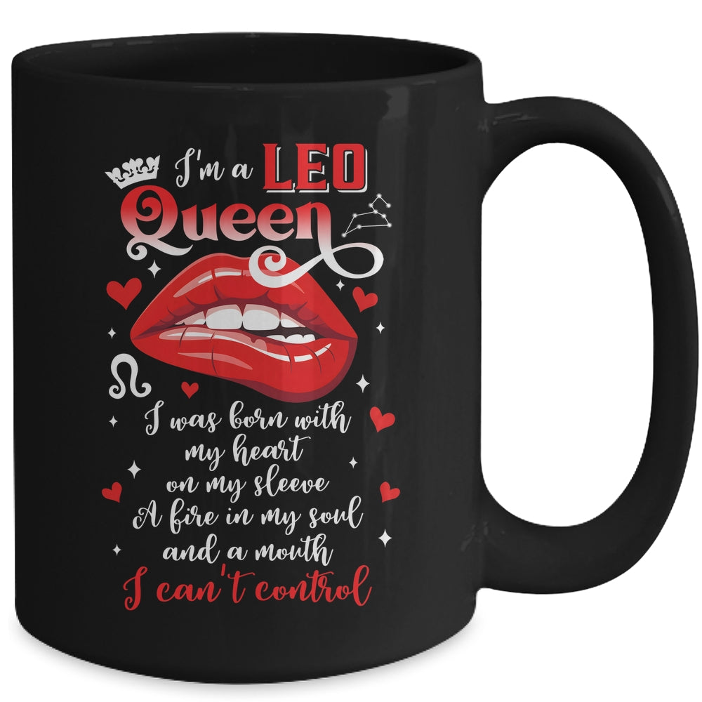 Leo Queen I'm Stronger July August Birthday Leo Zodiac Women Mug | siriusteestore