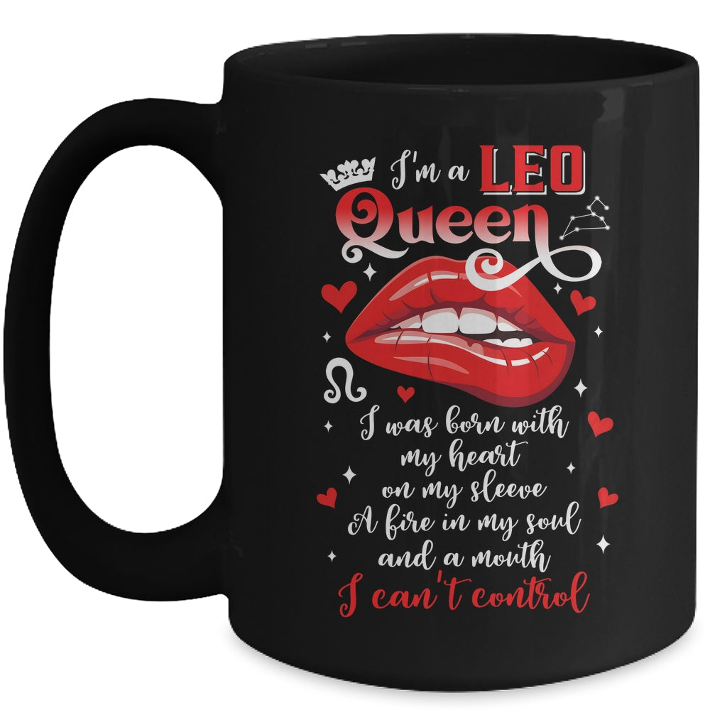 Leo Queen I'm Stronger July August Birthday Leo Zodiac Women Mug | siriusteestore