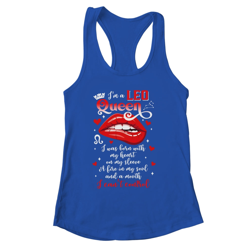 Leo Queen I'm Stronger July August Birthday Leo Zodiac Women Shirt & Tank Top | siriusteestore