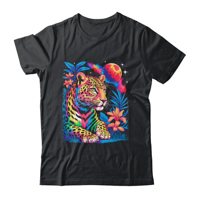 Leopard Colorful Wildlife Art Vibrant Graphic Print Artwork Shirt & Hoodie | siriusteestore