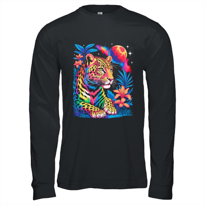 Leopard Colorful Wildlife Art Vibrant Graphic Print Artwork Shirt & Hoodie | siriusteestore