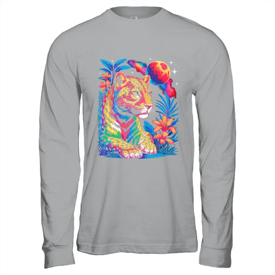 Leopard Colorful Wildlife Art Vibrant Graphic Print Artwork Shirt & Hoodie | siriusteestore