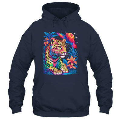 Leopard Colorful Wildlife Art Vibrant Graphic Print Artwork Shirt & Hoodie | siriusteestore