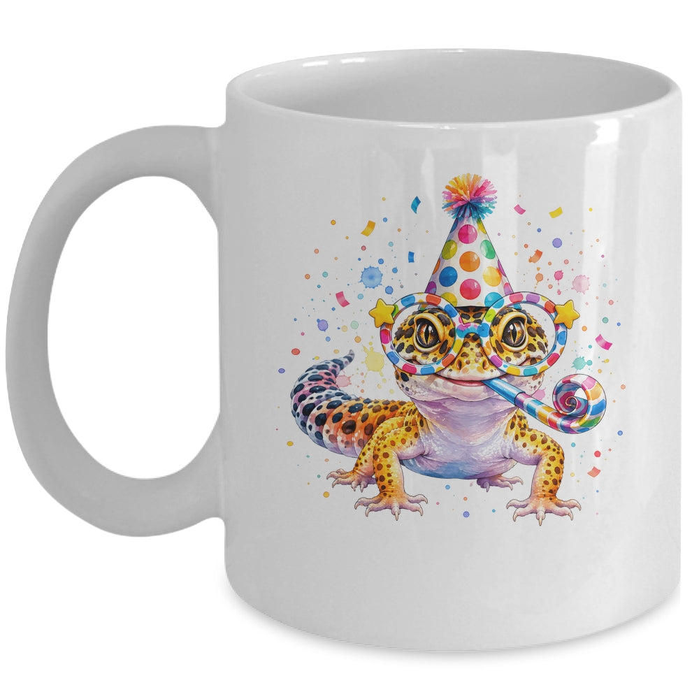 Leopard Gecko Birthday Party Lizard Cute Reptile Lover Mug | siriusteestore